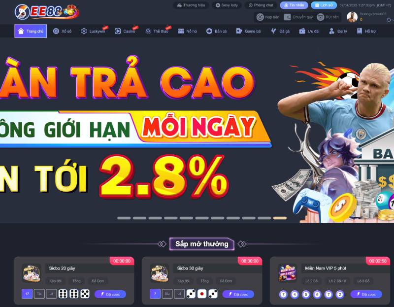 EE88 - Nhà cái ee88 casino link đăng nhập trang chủ tháng 9/2025 ee88.mov 54 Giao diện tối ưu – Trải nghiệm thượng hạng không cần cài đặt
